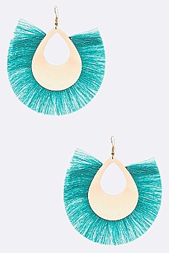 Pack of 12 Iconic Large Tassel Drop Earrings Set