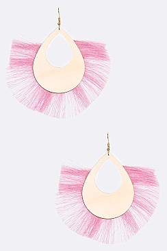 Pack of 12 Iconic Large Tassel Drop Earrings Set
