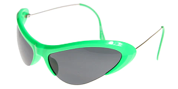 PACK of 12 Sports Punk Wire Cat Eye Sunglasses