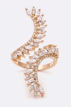 Stunning Adjustable Iconic CZ Cocktail Ring LARS2270