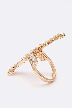 Stunning Adjustable Iconic CZ Cocktail Ring LARS2270