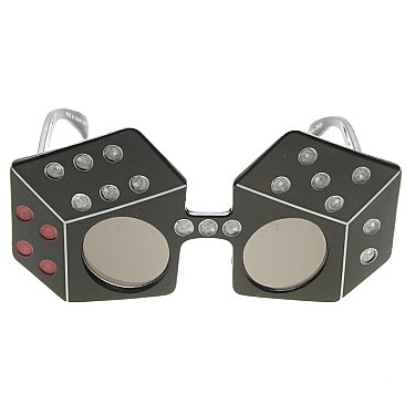 Pack of 12 Dice Novelty Sunglasses