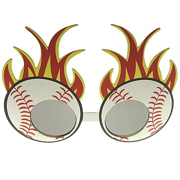 Pack of 12 Fire Balls Novelty Sunglasses