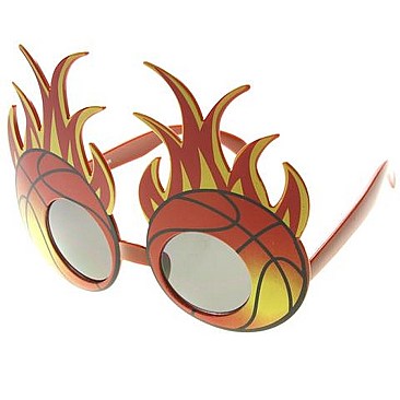 Pack of 12 Fire Balls Novelty Sunglasses