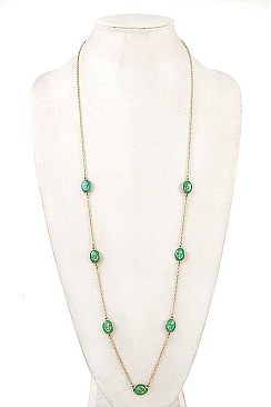 LONG ANCHOR STATION NECKLACE