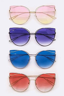 Pack of 12 Pieces Butterfly Oversize Iconic Sunglasses LA108-96170C