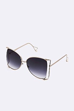 Pack of 12 Pieces Iconic Oversize Pearl Accent Sunglasses	LA108-96165