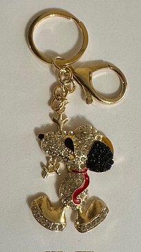 Rhinestone Multicolored Crystal Cute Pendant Charm Keychain with Lobster Clip