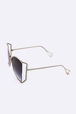 Pack of 12 Pieces Iconic Oversize Pearl Accent Sunglasses	LA108-96165