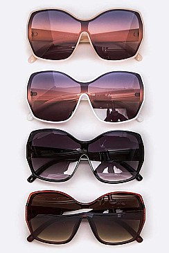 Pack of 12 Oversize Butterfly Sunglasses Set