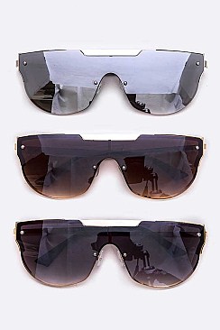 Pack of 12 Iconic Shield Inspired Sunglasses Set