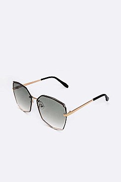 Pack of 12 Oversize Edgy Iconic Sunglasses Set