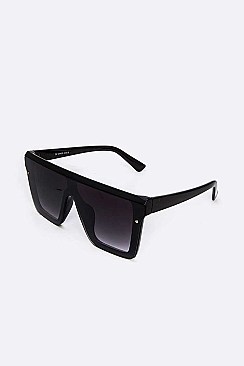 Pack of 12 Iconic Square Shield Sunglasses Set