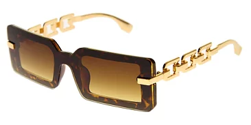Pack of 12  Modern Link Chain Bar Sunglasses
