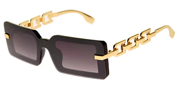 Pack of 12  Modern Link Chain Bar Sunglasses