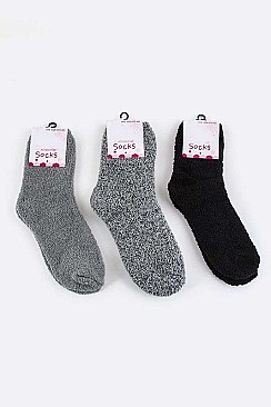 Pack of (12 Pairs) Assorted Winter Socks LA-SO384