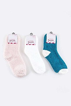 Pack of (12 Pairs) Assorted Winter Socks LA-SO384