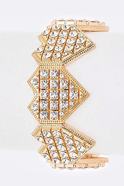 HEART CRYSTAL PIXIE STRETCH BRACELET
