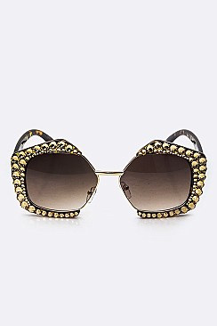 Crystal Ornate Iconic Rim Sunglasses LA14-MSG1120-2