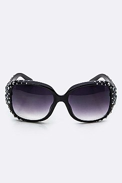 Crystal Ornate Square Sunglasses LA14-MSG997