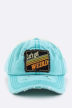 Vintage Stay Weird Cotton Cap