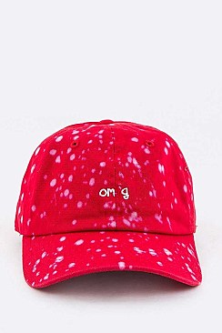 Bleached OMFG Pattern Cotton Cap