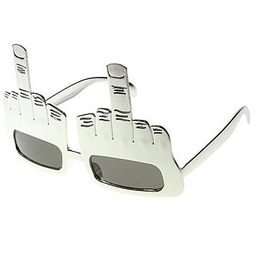 Pack of 12 Bad Finger Novelty Sunglasses