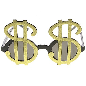 Pack of 12 Dollar Sign Novelty Sunglasses