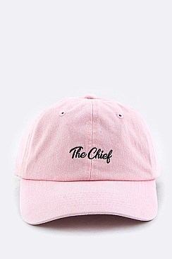 Embroidered The Chief Cotton Cap