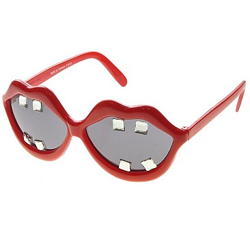 Pack of 12 Funny Mouth Novelty Sunglasses