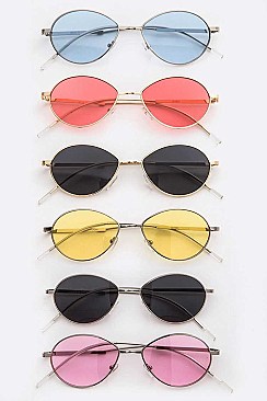 Trendy Oval Sunglasses