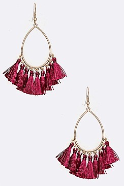 TEARDROP TASSEL EARRINGS