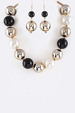 ICONIC PEARL & BEADS NECKLACE SET