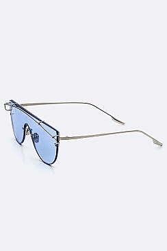 Pack of 12 Color Lens Shield Sunglasses