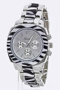 Stylish 2 Tone Fashion Chrono Watch LA-1486