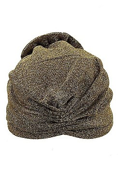 PACK OF 2 FASHION ROSE ACCENT TURBAN