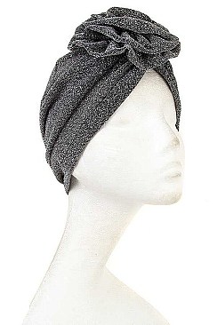 PACK OF 2 FASHION ROSE ACCENT TURBAN