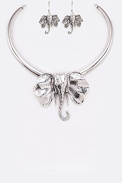 Collar Elephant Necklace Set