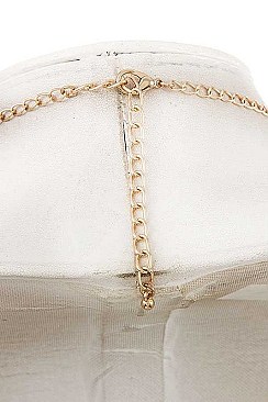 LEAF CLUSTER PEARL NECKLACE SET