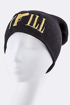 Stylish TILL Iconic Lurex Beanie LA-HT0043