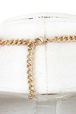 METAL COLLAR LINK NECKLACE SET