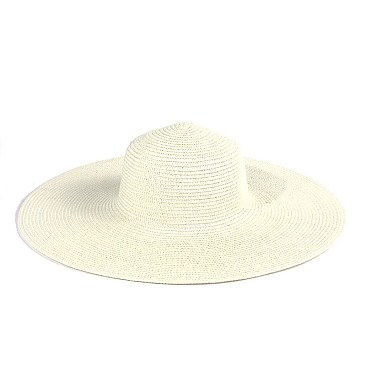 NATURAL FIBER FLOPPY HAT