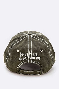 Embroidered Mama All Day Vintage Cap