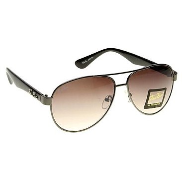 Pack of 12 Modern Frame Jolie Rose Aviator Sunglasses