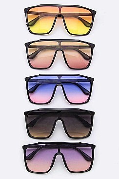 Pack of 12 Pieces Gradient Unilens Sunglasses LA108-80810C4