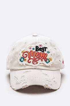 Vintage BEST MOM Patch Cotton Cap
