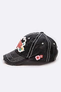 Vintage BEST MOM Patch Cotton Cap