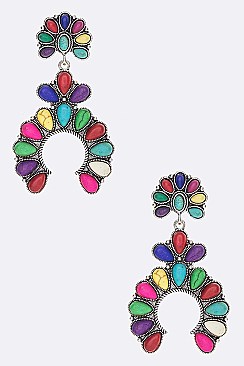 Large Squash Blossom Earrings