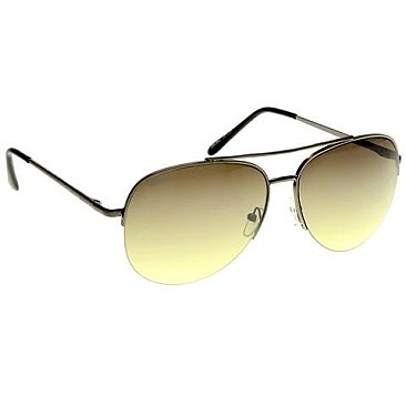 Pack of 12 Reflective Jolie Rose Aviator Sunglasses