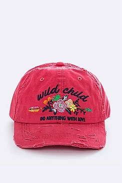Wild Child Embroidery Cotton Cap LA-T13WIL05